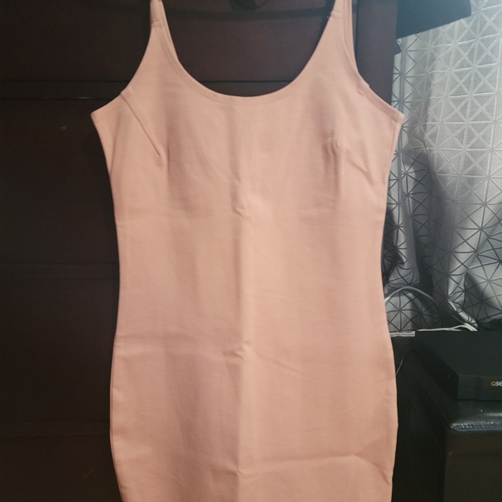 Peach mini dress